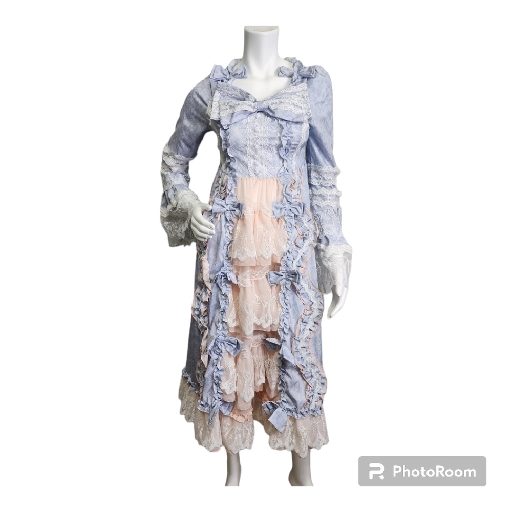 Lolita European Victorian Southern Bell Pastel Bell Costume Dress Size S
